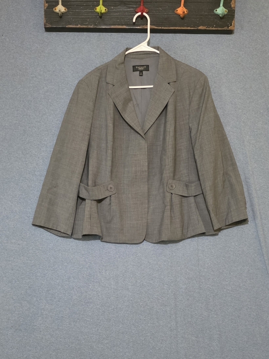 Talbots Jackets & Blazers - Talbots Women's Gray Wool-Blend Blazer Jacket